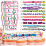FUNiOi Bracelet Making Kit for Girls 8-10 12 Year Old - DIY Friendship Bracelets Crafts Toys for Kids Ages 6, 7+, Cool Birthday Gift Idea - Cute Squirrel Appearance Bracelet String Maker