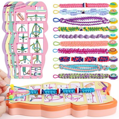 FUNiOi Bracelet Making Kit for Girls 8-10 12 Year Old - DIY Friendship Bracelets Crafts Toys for Kids Ages 6, 7+, Cool Birthday Gift Idea - Cute Squirrel Appearance Bracelet String Maker